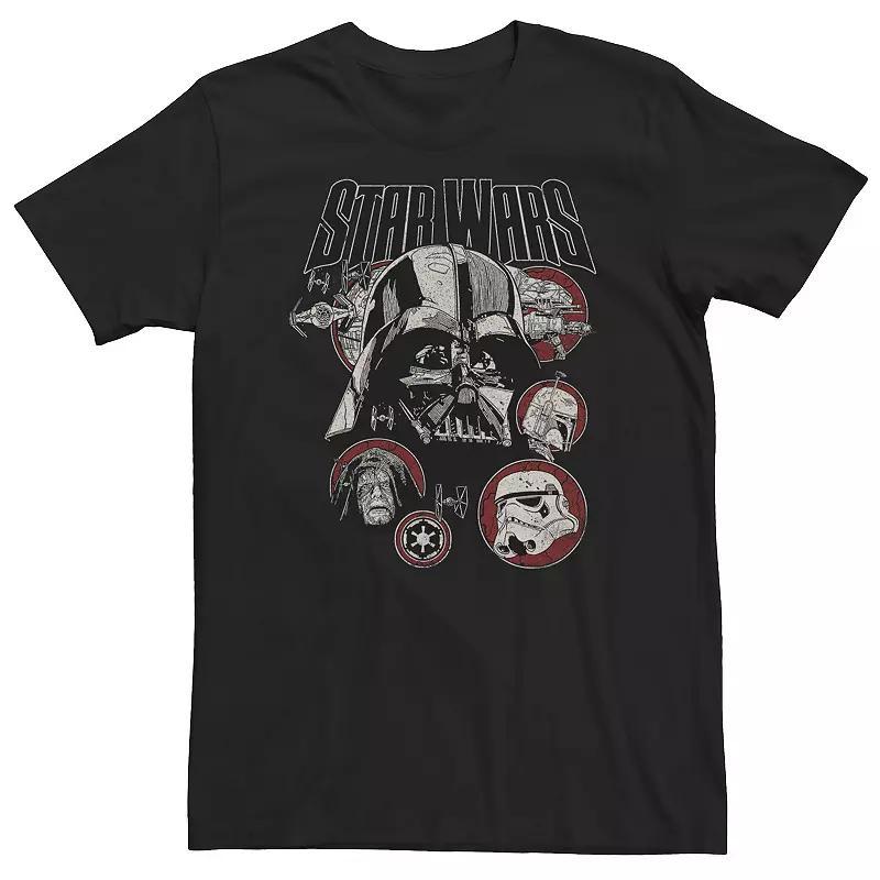 Big & Tall Star Wars Dark Metal Tee, Mens Product Image