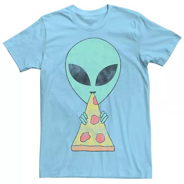 Mens Big Head Alien Eating Pizza Sketch Tee Product Image