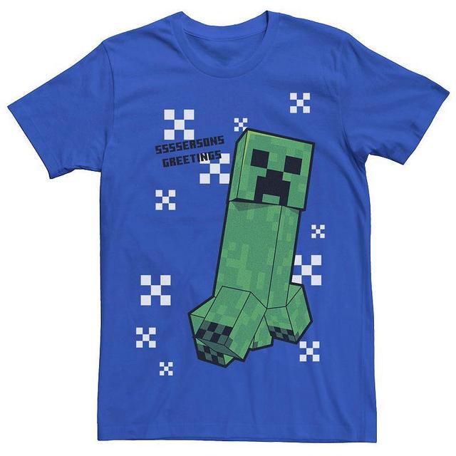 Mens Minecraft Creeping Through The Snow Tee Product Image