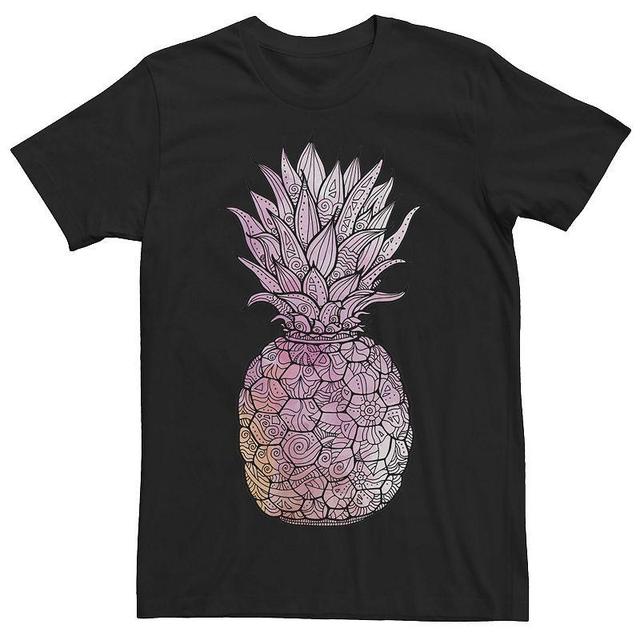 Mens Pineapple Gradient Portrait Graphic Tee Product Image