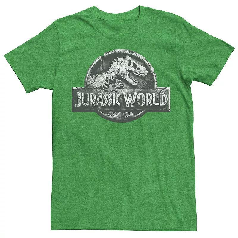 Mens Jurassic World Two Return Stone Logo Tee Kelly Grey Product Image