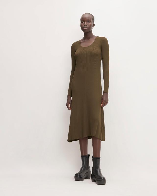 The Ribbed Scoopneck Dress Product Image