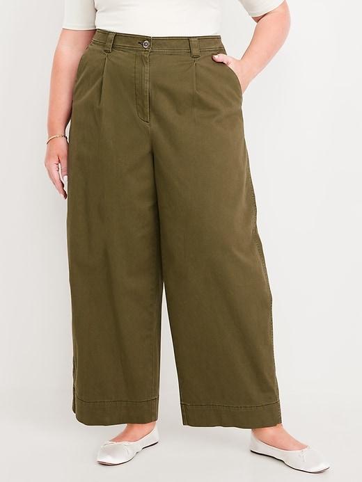 Extra High-Waisted Barrel Wide-Leg Pants Product Image