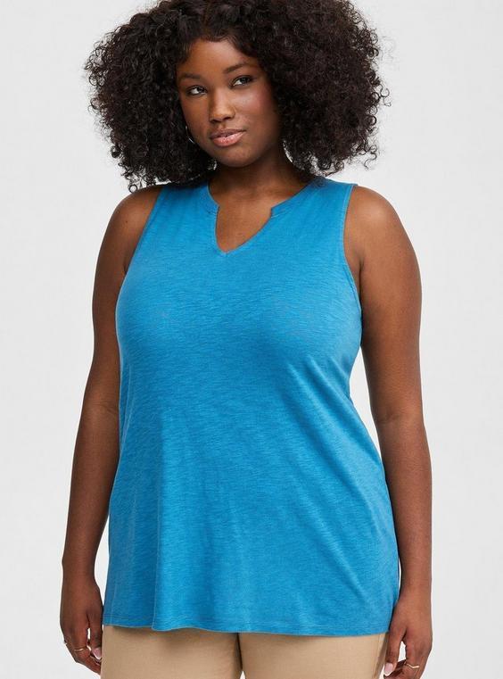 Fit Heritage Slub Split Neck Tank Product Image