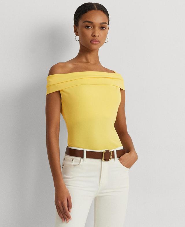 Lauren Ralph Lauren Womens Twisted Off-The-Shoulder Top Product Image