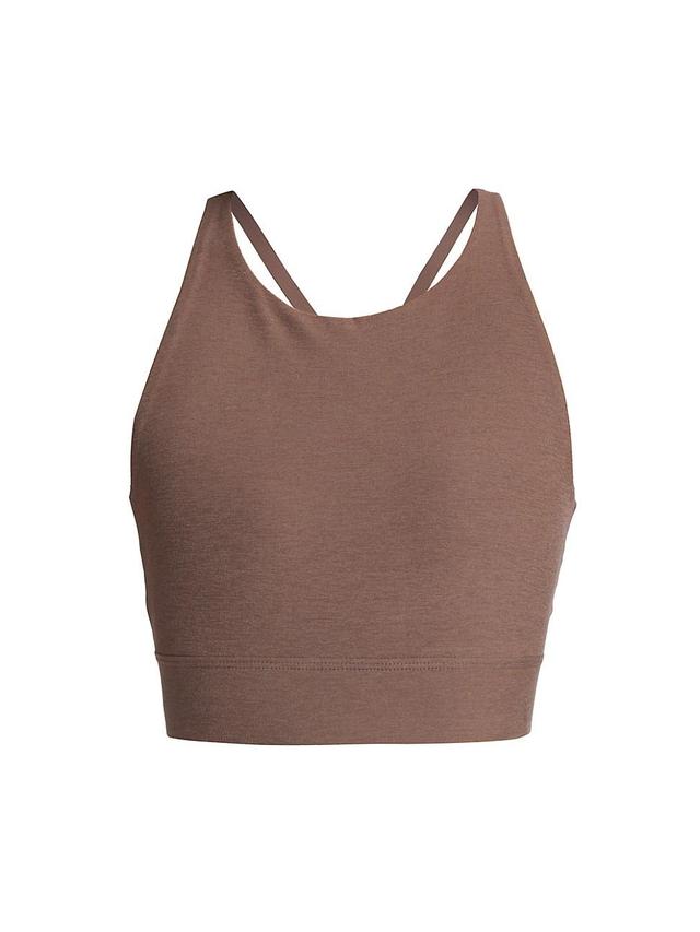 Beyond Yoga Spacedye Enlighten Long Line Bra Taupe. (also in L). Product Image