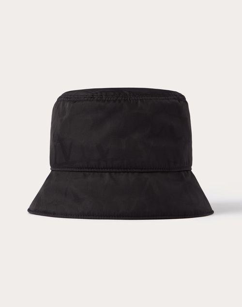 TOILE ICONOGRAPHE REVERSIBLE NYLON BUCKET HAT WITH CLUTCH Product Image