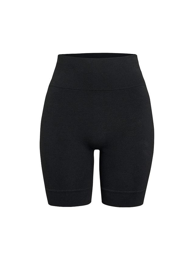 Womens Soft Ribbed Bike Shorts Product Image