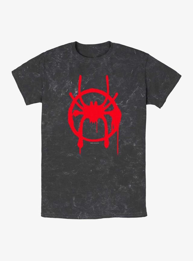 Marvel Spider-Man Miles Morales Symbol Mineral Wash T-Shirt Product Image