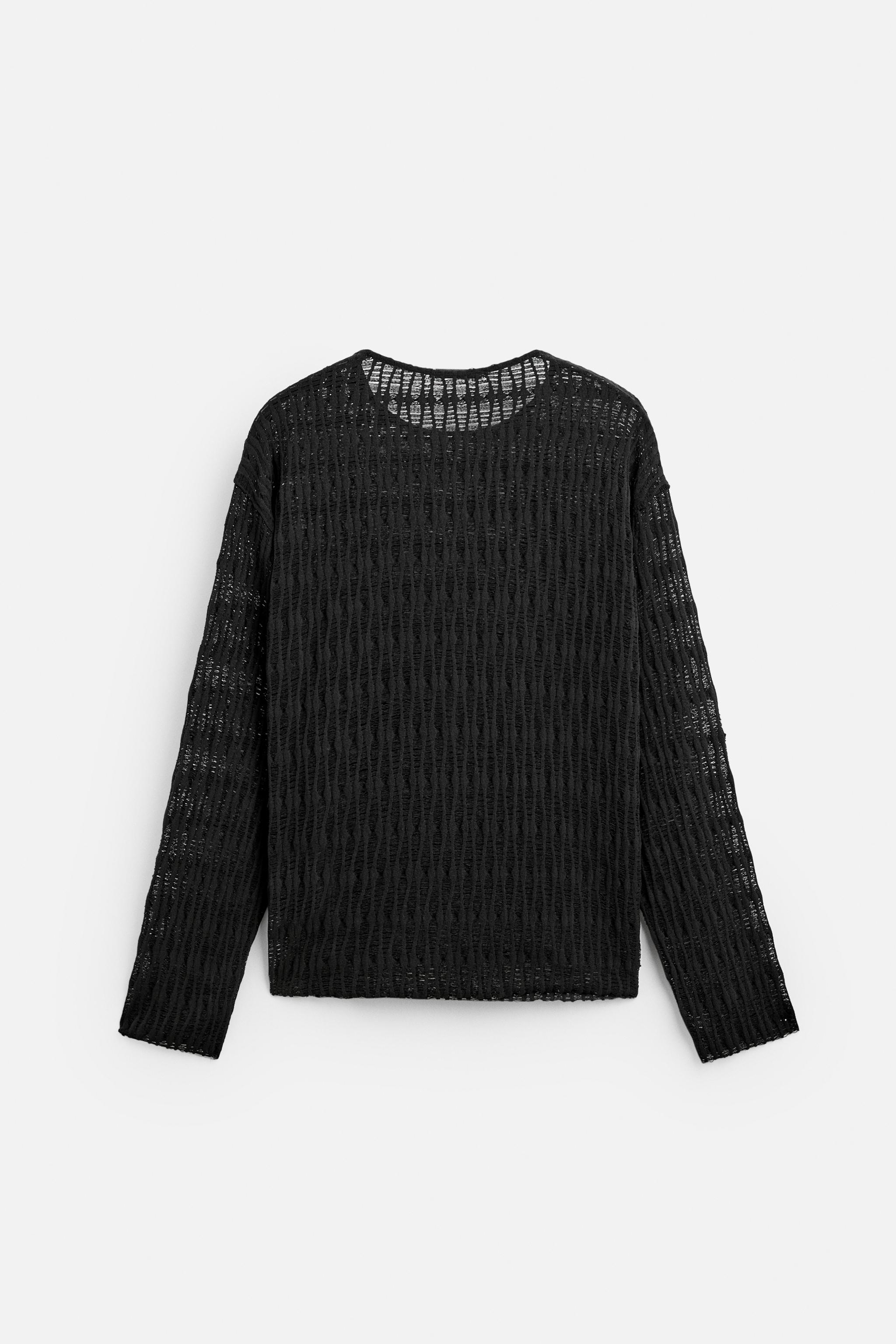 STRUCTURED OPENWORK SWEATER Product Image