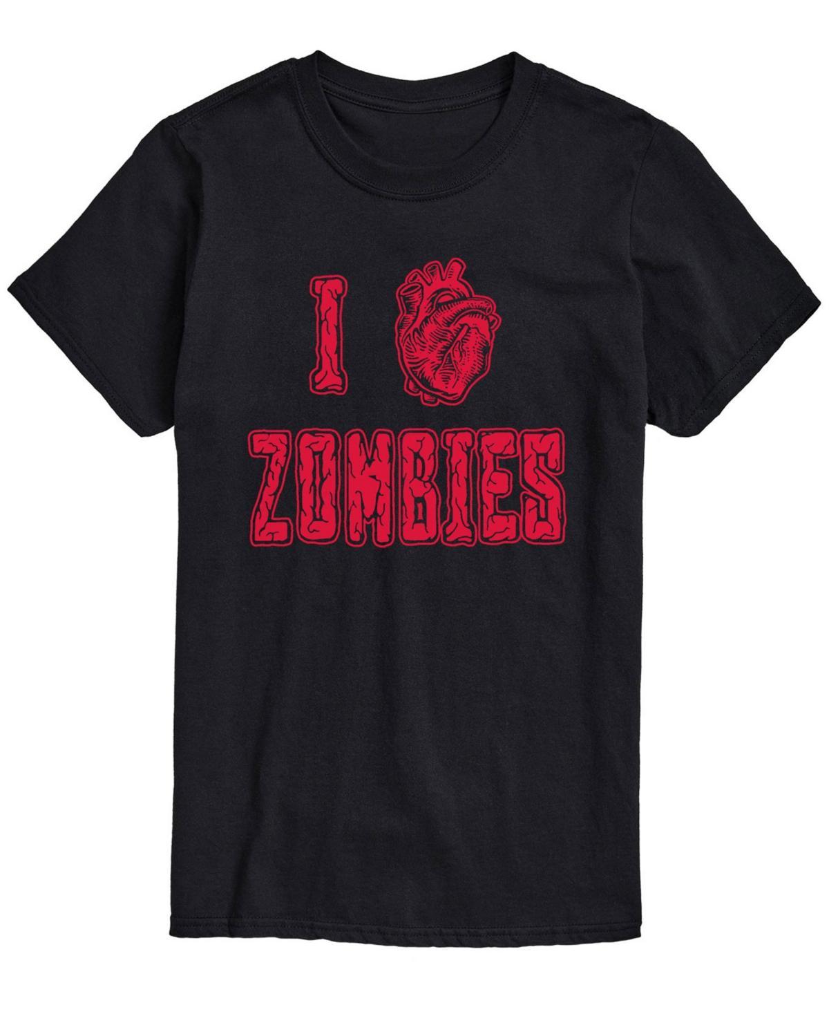 Airwaves Mens I Love Zombies Classic Fit T-shirt Product Image