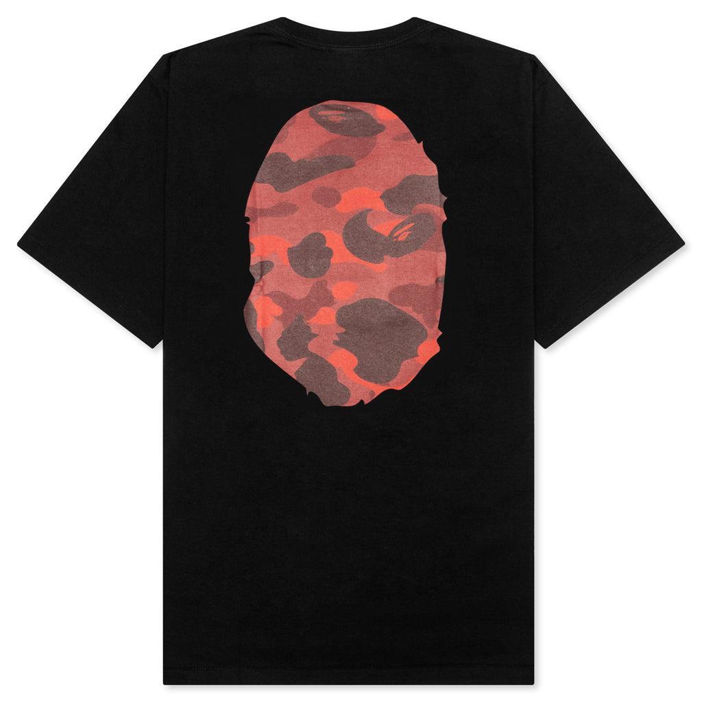 Color Camo Big Ape Head Tee - Black/Red Male Product Image