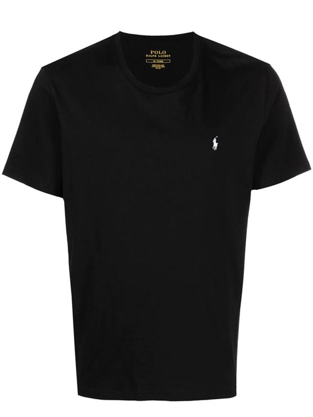 POLO RALPH LAUREN Polo Pony-embroidered Cotton T-shirt In Polo Black Product Image