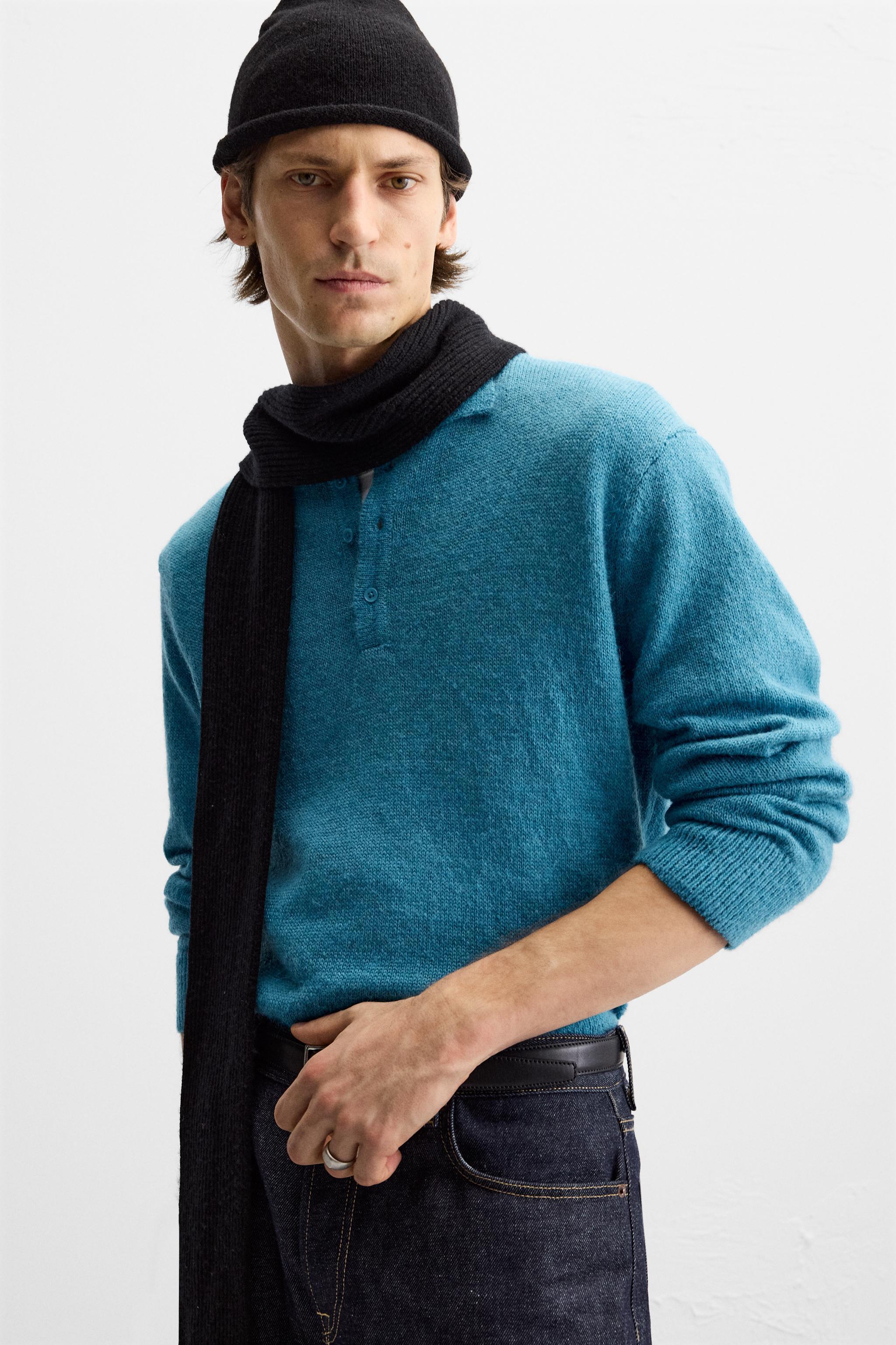 TEXTURED KNIT POLO Product Image