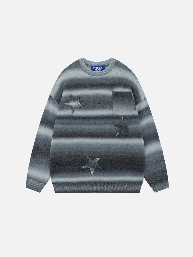 Aelfric Eden Gradient Stripe Star Sweater Product Image