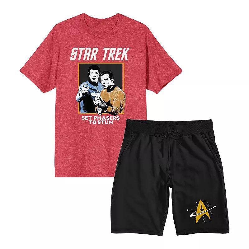 Mens Star Trek Original Pajama Top & Pajama Bottom Set Product Image