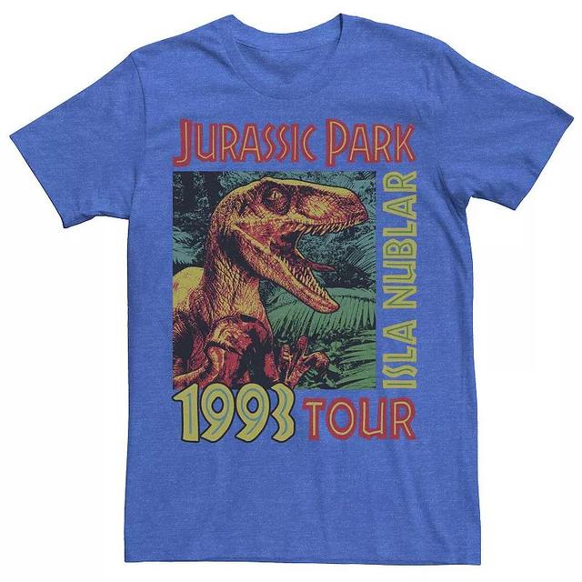 Mens Jurassic Park Isla Nublar 1993 Tour Poster Tee Product Image