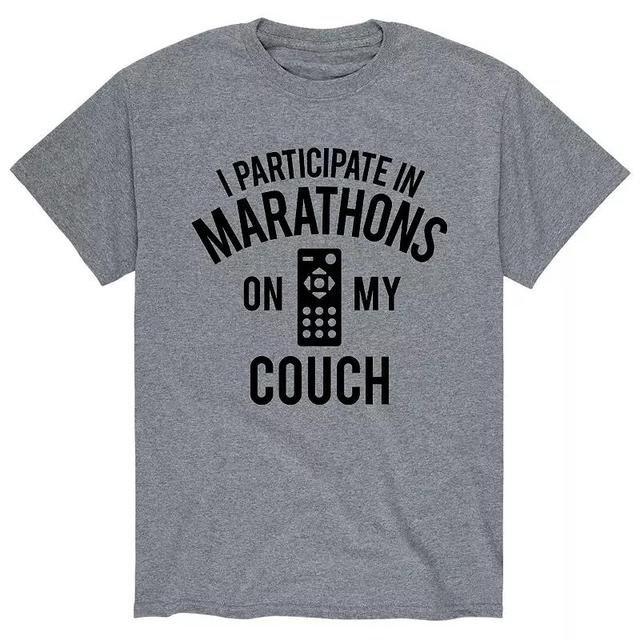 Mens In Marathons On My Couch Athletic Grey Product Image