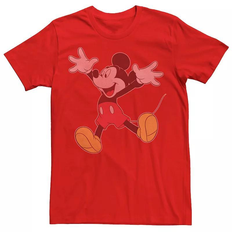 Mens Disney Mickey Mouse Jumping for Joy Portrait Tee Product Image