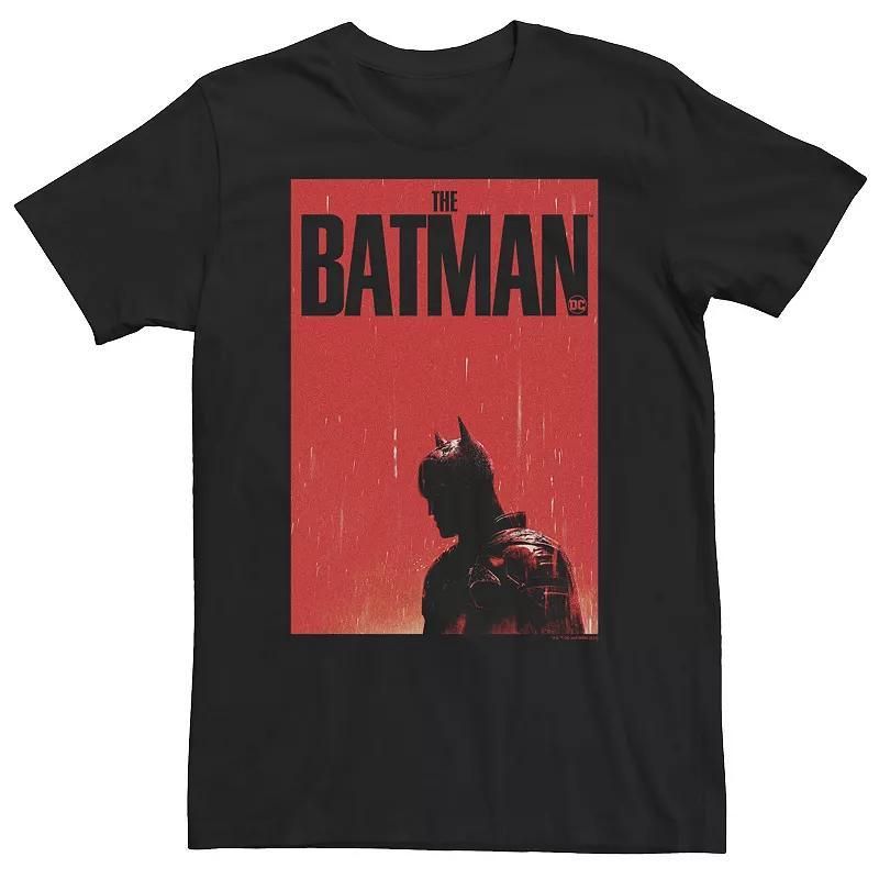 Big & Tall DC Comics Batman Red Poster Tee, Mens Product Image