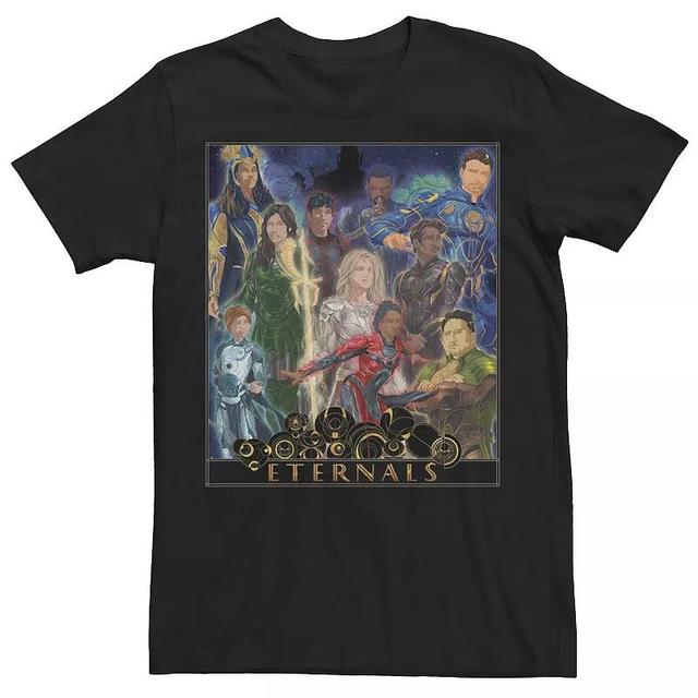 Mens Marvel Eternals Team Abstract Poster Tee, Boys Product Image