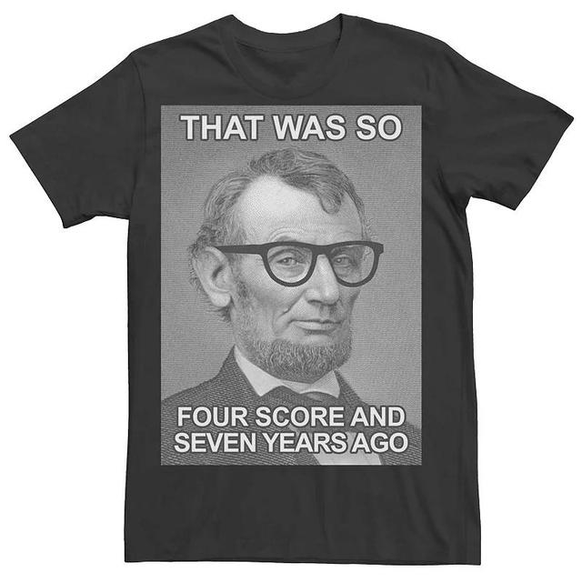 Mens Hipster Abe Lincoln Graphic Tee Product Image