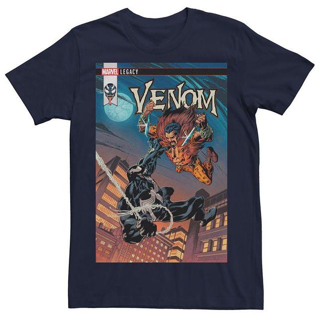 Mens Marvel Venom Comic Graphic Tee Blue Product Image