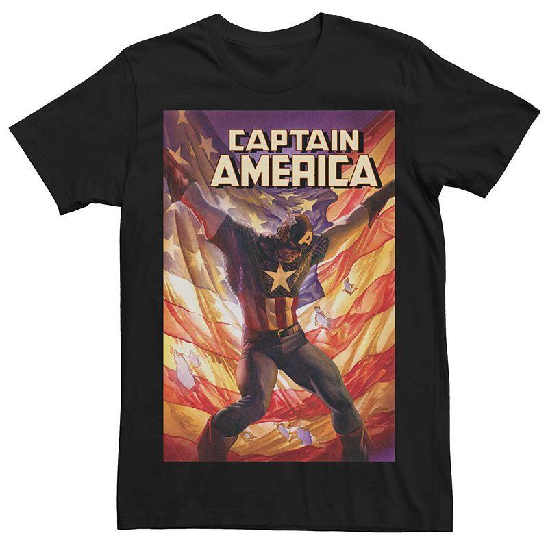 Mens Marvel Captain America Comic Tee Product Image