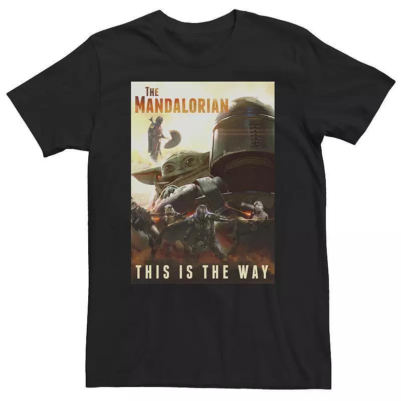 Big & Tall Star Wars The Mandalorian This Is The Way Poster Tee, Mens Product Image