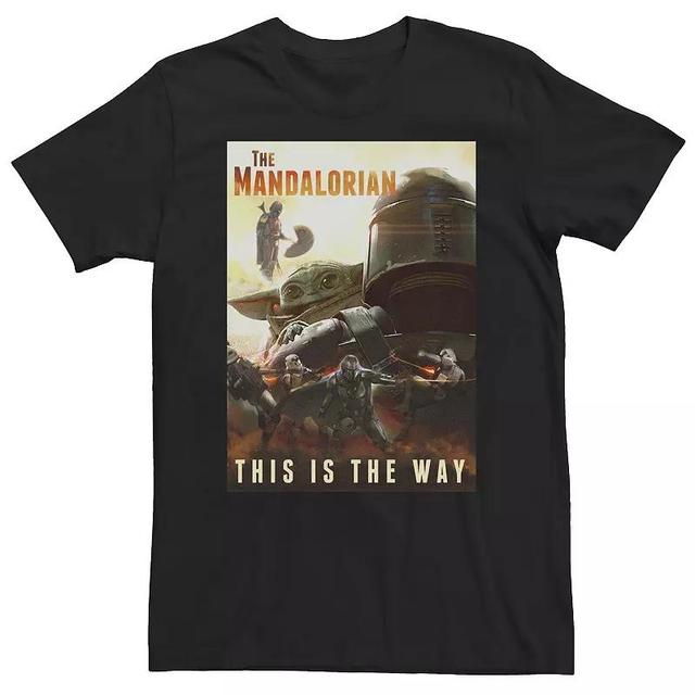 Big & Tall Star Wars The Mandalorian This Is The Way Poster Tee, Mens Product Image