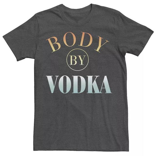 Mens Body By Vodka Gradient Text Graphic Tee Grey Heather Product Image