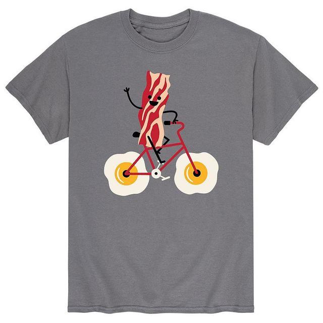 Mens Bacon Bike Tee Grey Product Image