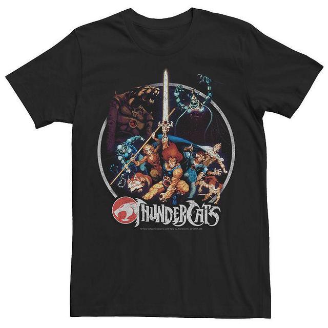 Big & Tall ThunderCats Group Shot Vintage Circle Tee, Mens Product Image