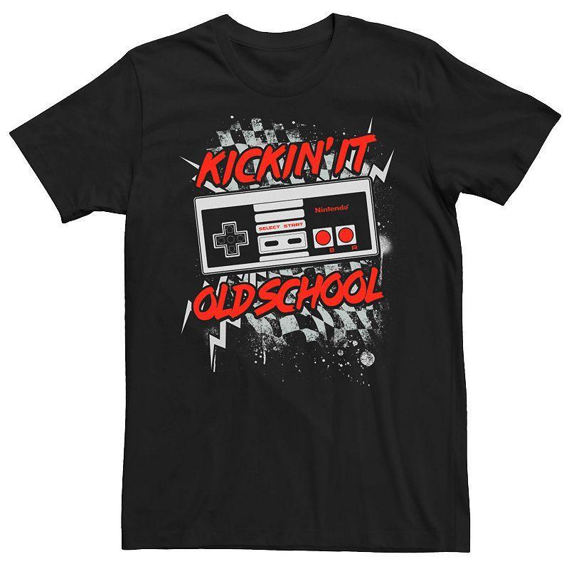 Mens Nintendo Old School NES Controller Tee Black Product Image