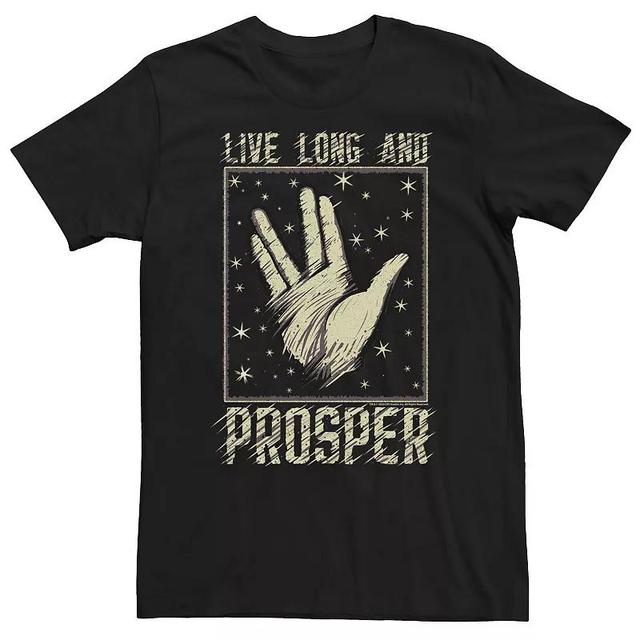 Big & Tall Star Trek: The Original Series Live Long & Prosper Sketchy Graphic Tee, Mens Product Image