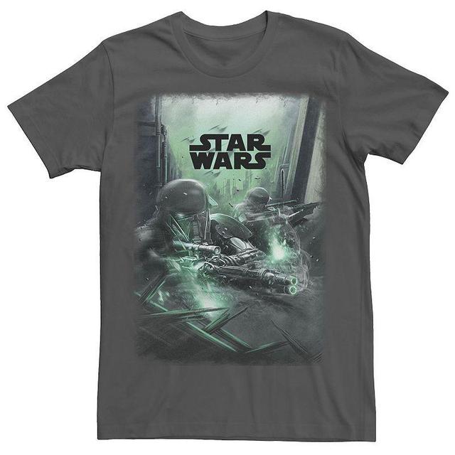 Mens Star Wars Rogue One Death Poster Tee Grey Product Image