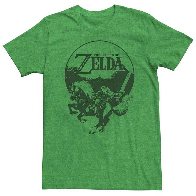 Young Mens Nintendo Legend Of Zelda Link Epona Circle Portrait Tee Product Image