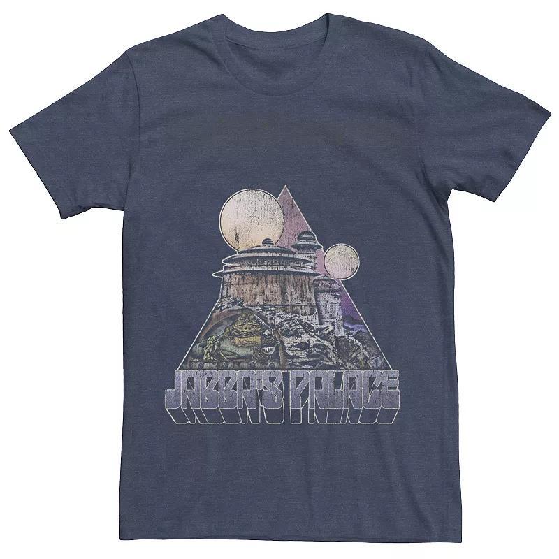 Mens Star Wars Vintage Jabbas Palace Tee Navy Grey Product Image