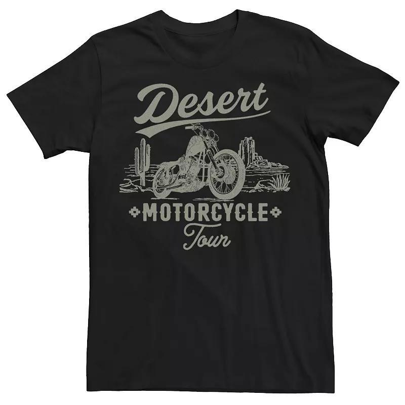 Mens Desert Motorcycle Tour Tee Black Product Image