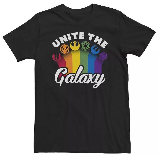 Mens Star Wars Stronger Together Pride Text Tee Product Image