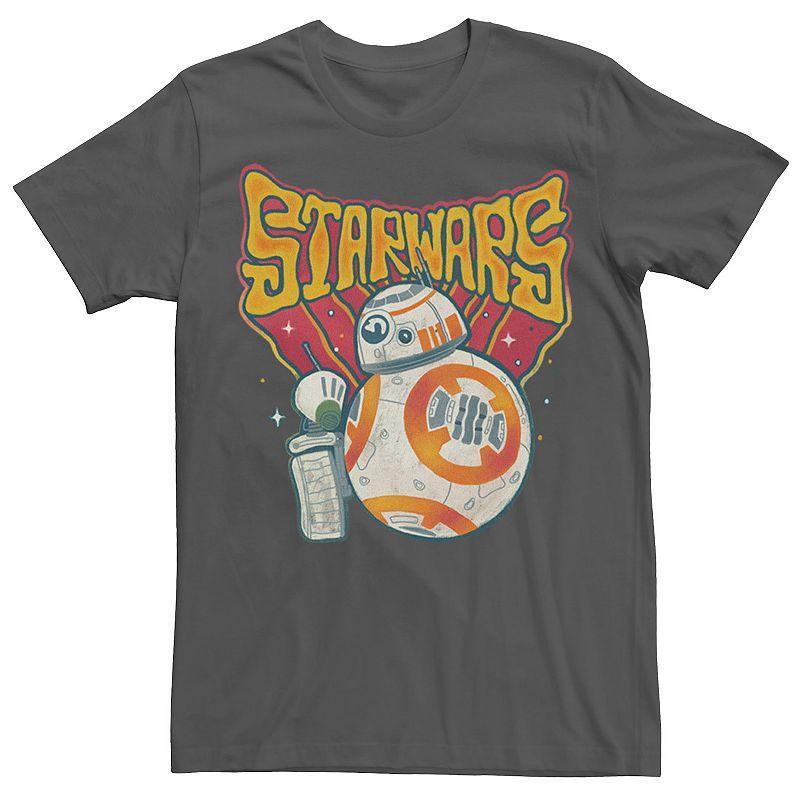 Mens Star Wars The Rise of Skywalker Psychedelic Droid Duo Tee Grey Product Image