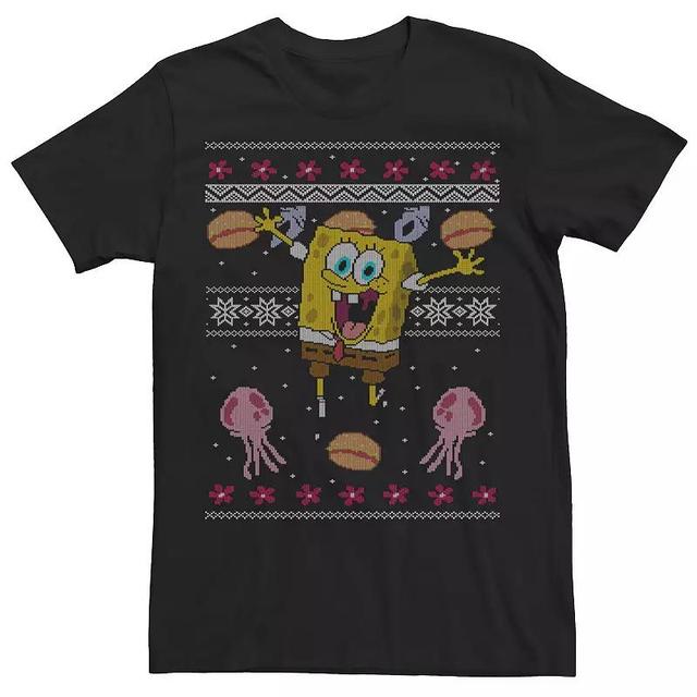 Mens Nickelodeon SpongeBob SquarePants Jellyfish Christmas Tee Product Image