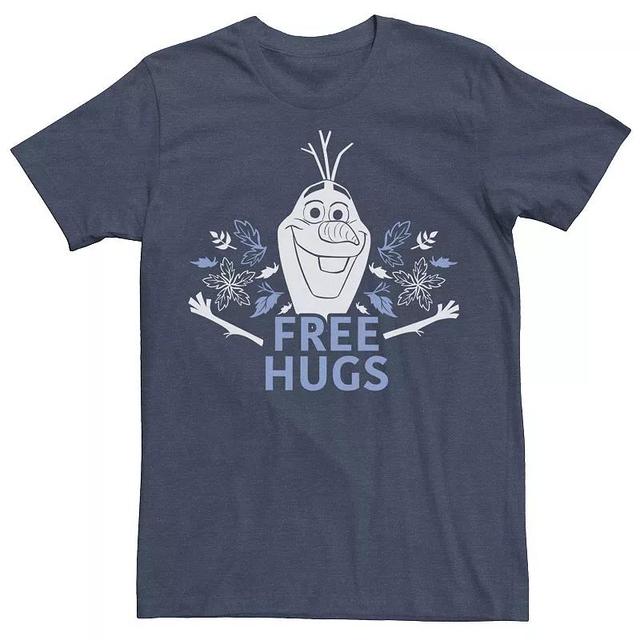 Disneys Frozen 2 Olaf Free Hugs Foliage Poster Mens Tee Navy Grey Product Image