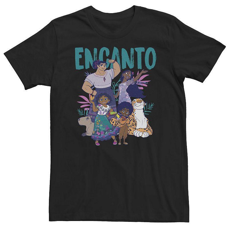 Big & Tall Disney Encanto Group Portrait Logo Tee, Mens Black Product Image