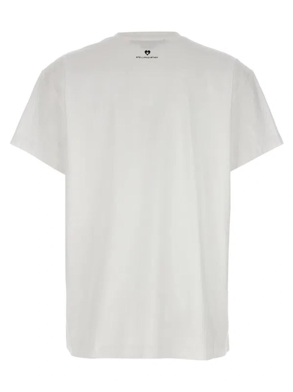 White Iconic Mini Heart T-shirt Product Image