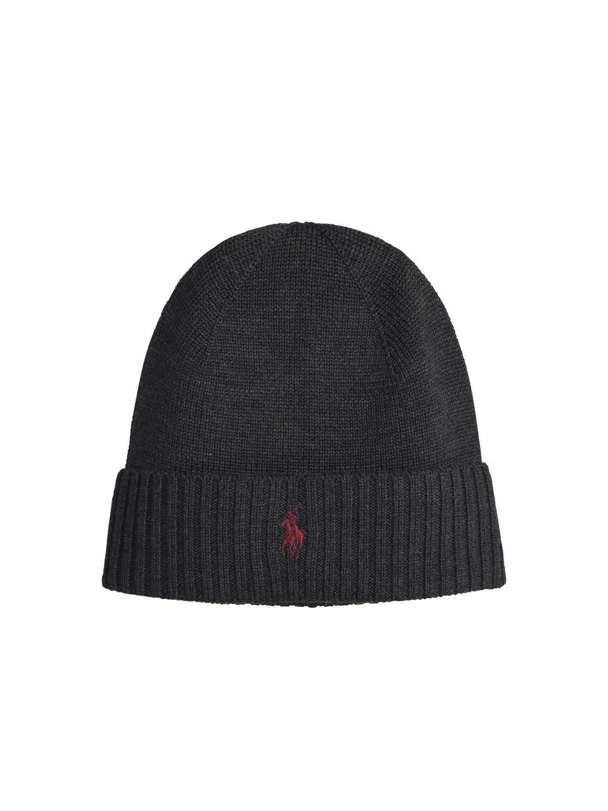 Grey Wool Beanie Product Image