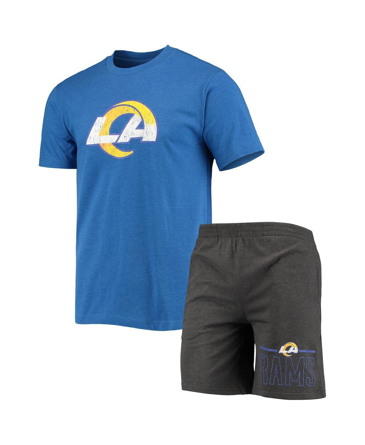 Mens Concepts Sport Royal Los Angeles Rams Meter T-shirt and Shorts Sleep Set - Royal Product Image