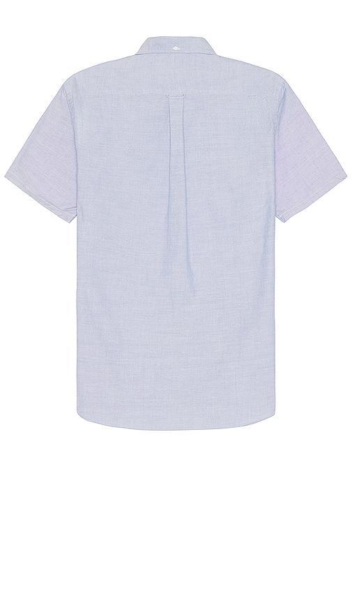 Beams Plus B.d. Short Sleeve Oxford Shirt in Blue Product Image