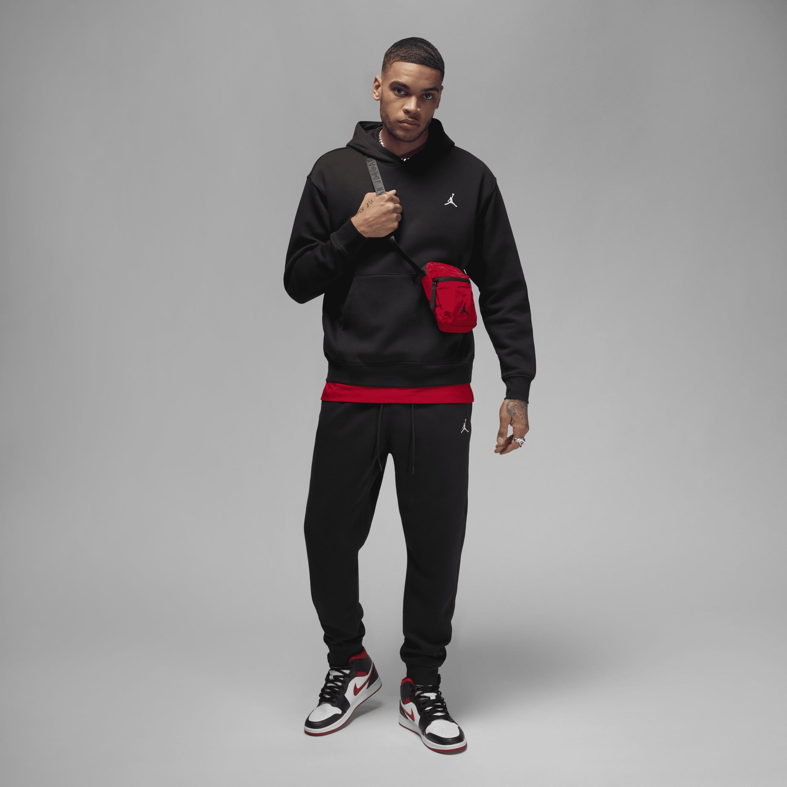 Jordan Mens Essential Fleece Pullover - Black/White Product Image