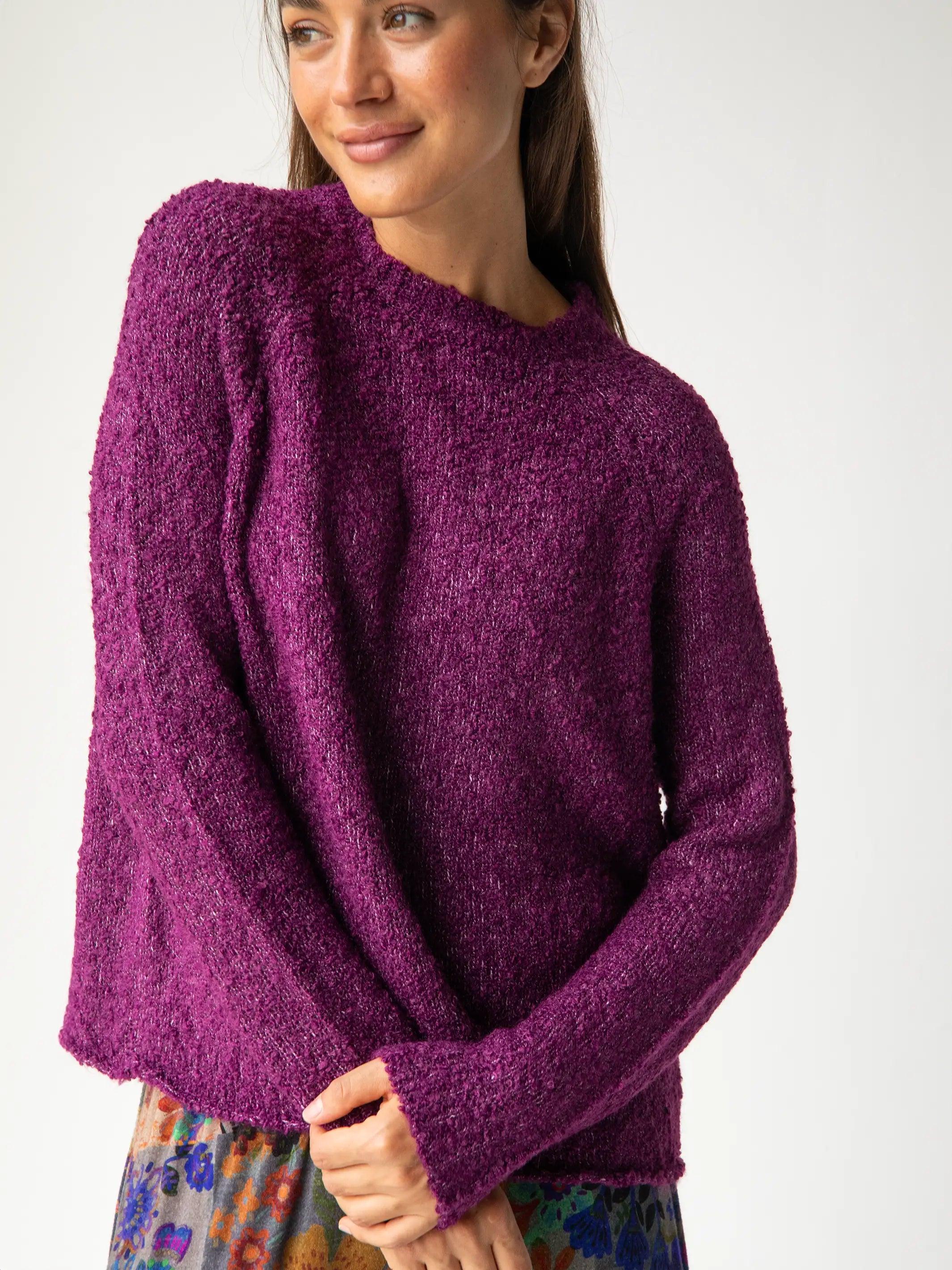 Sunday Sweater - Eggplant Product Image